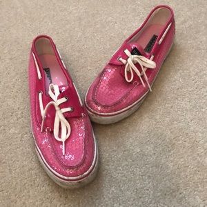 Pink sequence Sperry Top-Sider